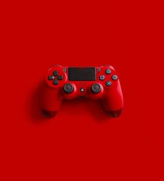 playstation controller rosso